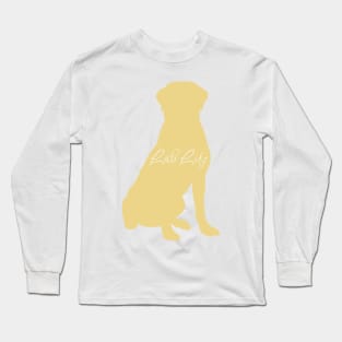 Lab Life Yellow Labrador Sitting Long Sleeve T-Shirt